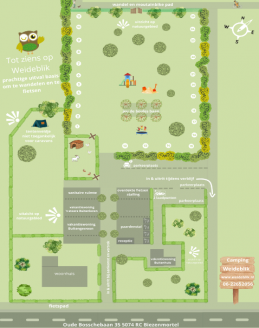 Plattegrond Camping Weideblik